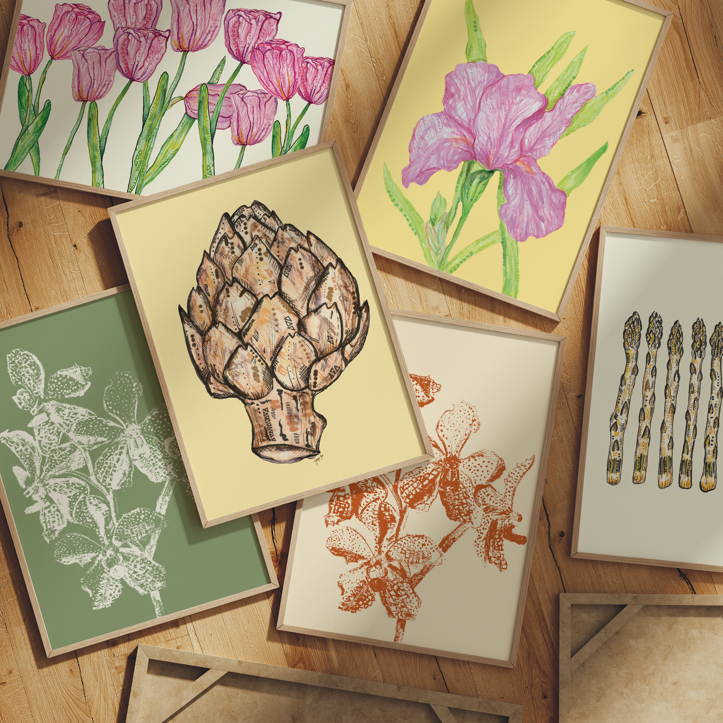 Butter Yellow Artichoke Wall Art