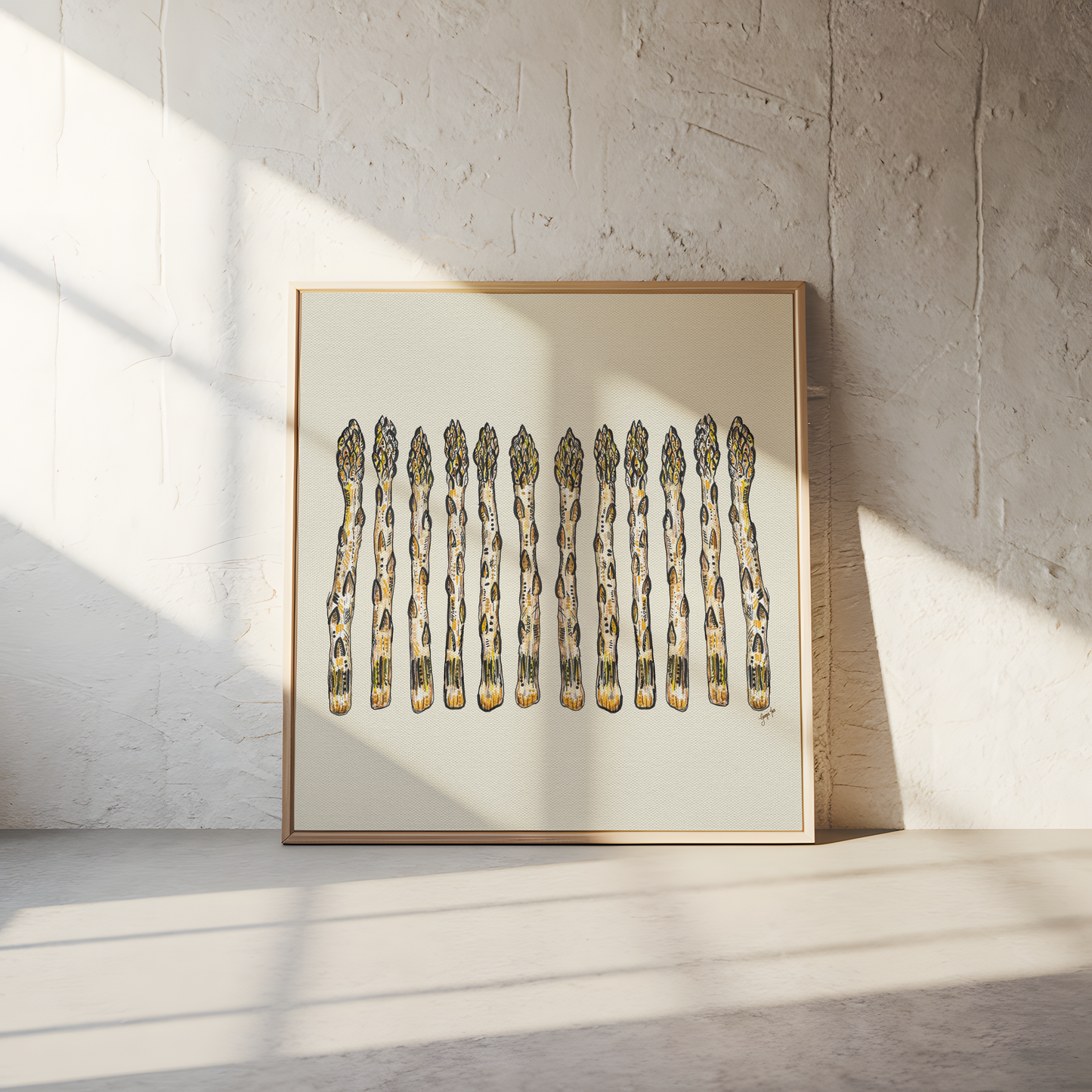 Asparagus Giclée Print – Farmhouse Kitchen Botanical Wall Art