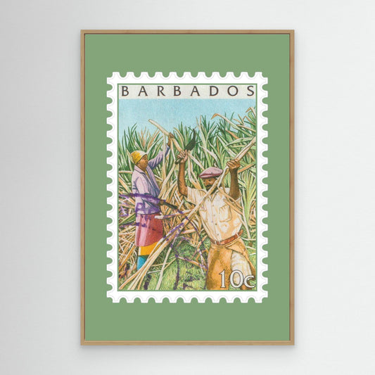 Framed Cutting Cane 2000 Stamp