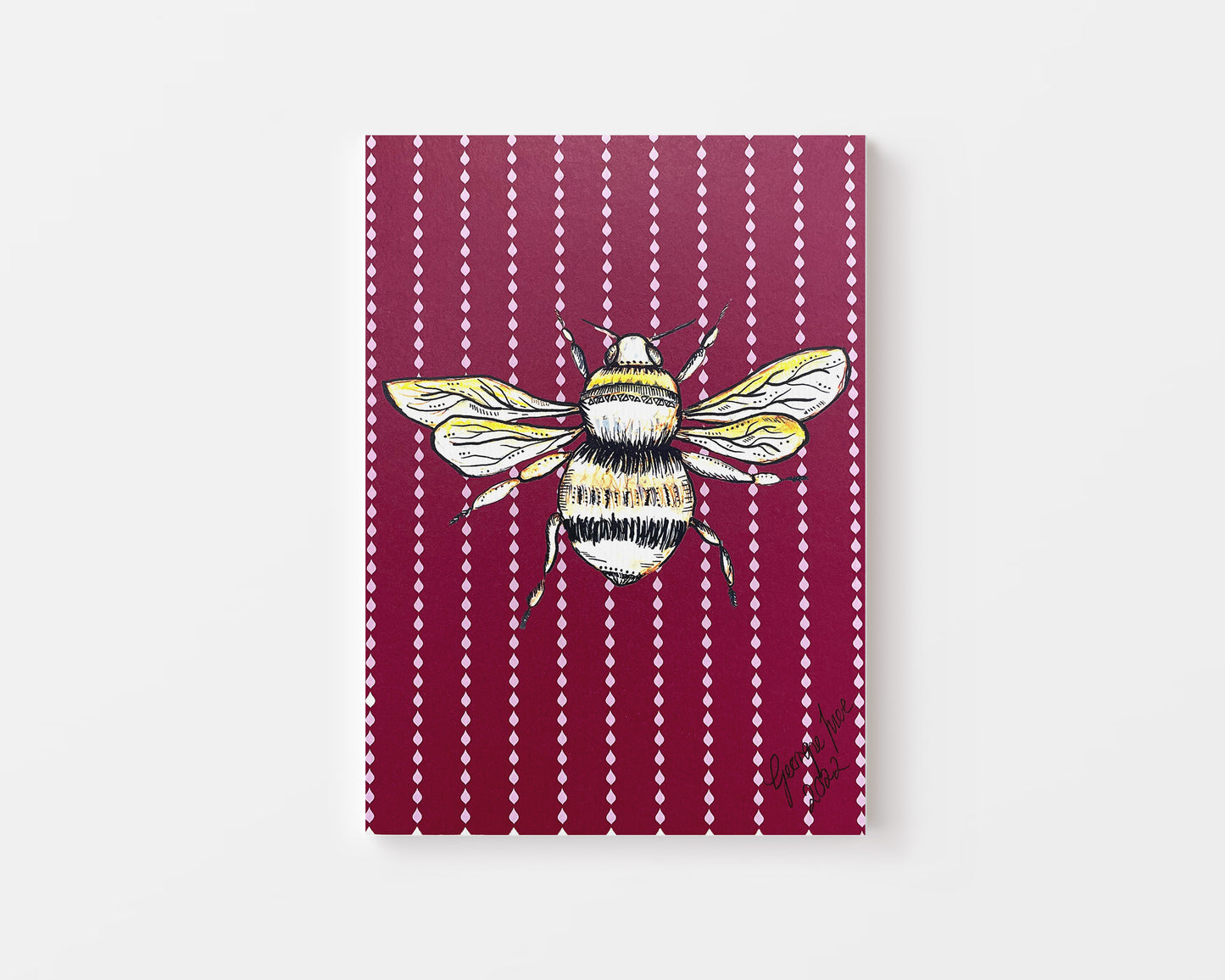 Pink Bee Art Print